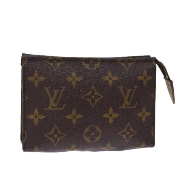 LOUIS VUITTON Monogram Poche Toilette 15 Pouch LV Auth - Picture 1 of 16